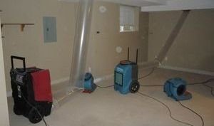 Water Damage Upland Vacuuming Attic